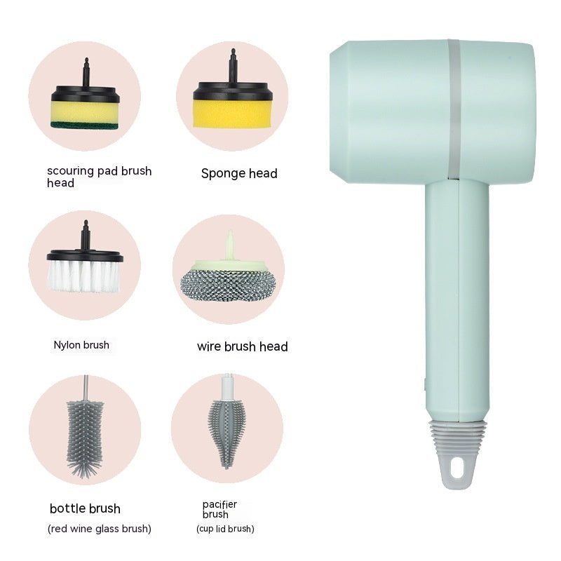 Perie Electrică pentru Vase și Baie – Curățare Automată, Reîncărcare USB, Fără Fir