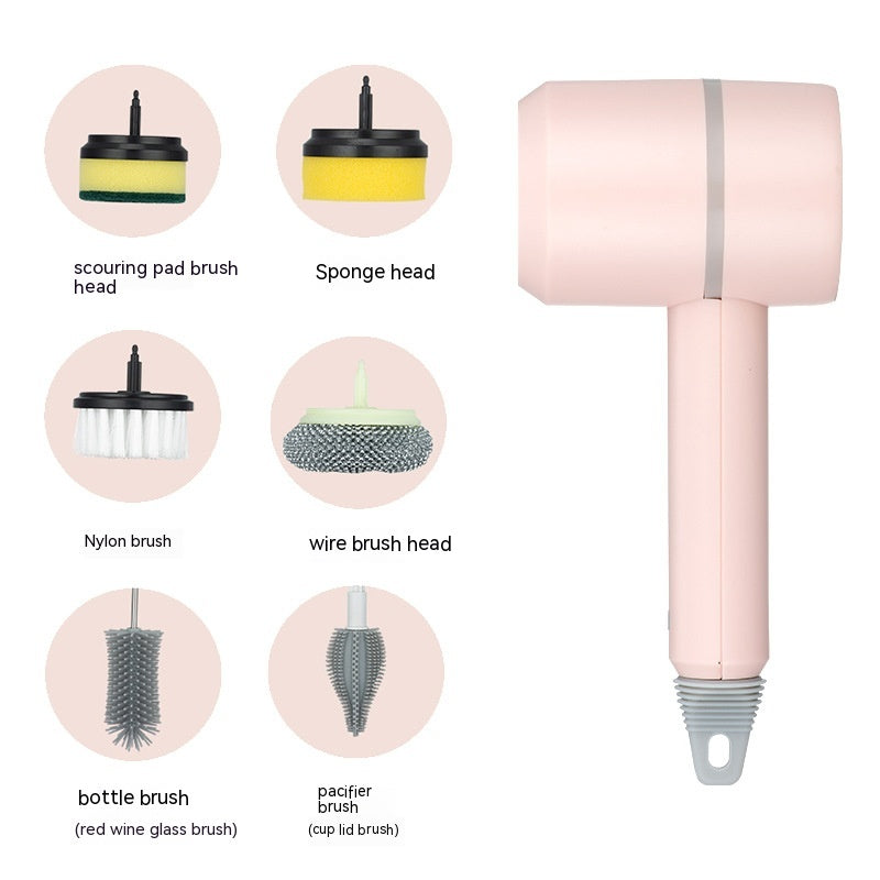 Perie Electrică pentru Vase și Baie – Curățare Automată, Reîncărcare USB, Fără Fir