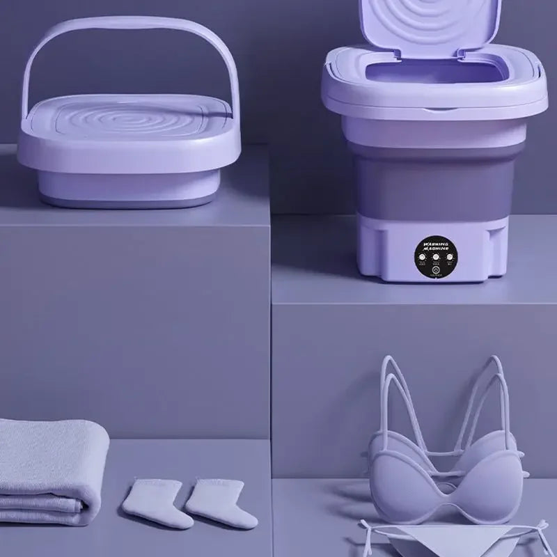 Mini mașină de spălat rufe 8L – pentru lenjerie, șosete și articole mici